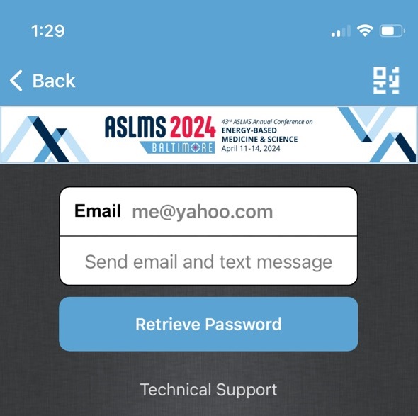 Screenshot of Password Retrieval